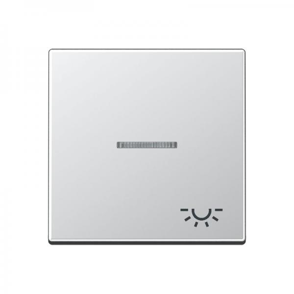 Jung A500 Kontroll Wippe mit Symbol Licht Aluminium A590KO5LAL