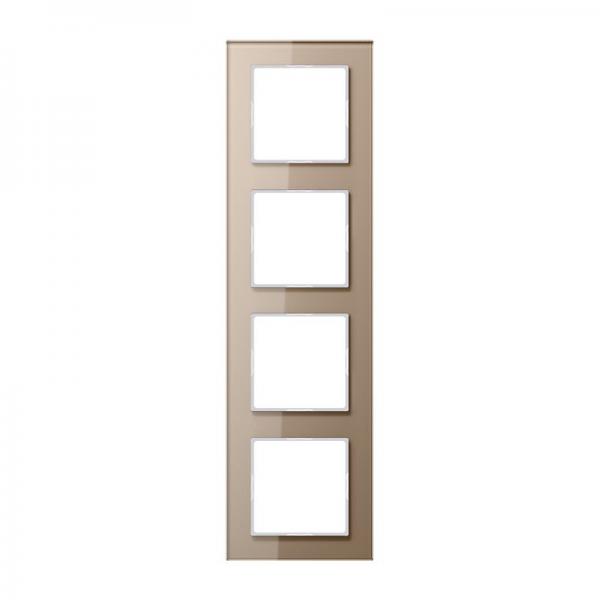 Jung A500 creation Rahmen 4fach Glas Champagner AC584GLCH