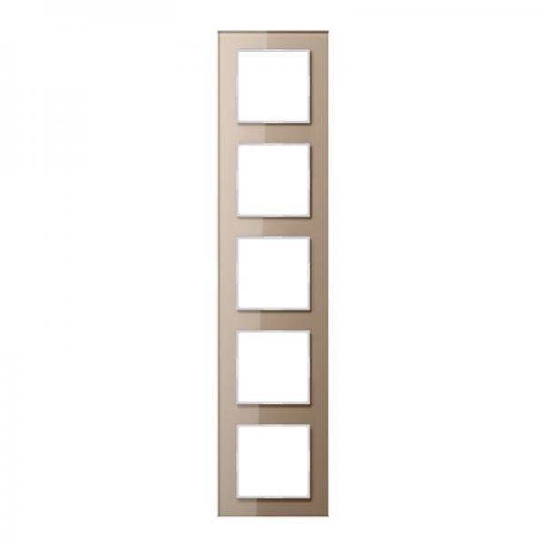 Jung A500 creation Rahmen 5fach Glas Champagner AC585GLCH