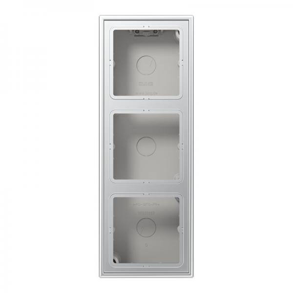 Jung LS990 Aufputz-Gehaeuse m. Rahmen 3fach Aufputzrahmen AL2583A-L