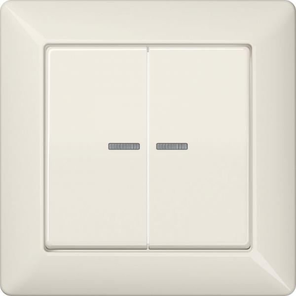 Jung AS500 Kontroll Serien Wippe mit Vollplatte Weiß AS590-5KO5