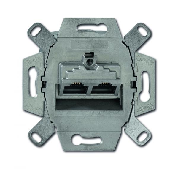 Merten Datendose UAE-Einsatz 8/8 Kat6A iso 2xRJ45 465706
