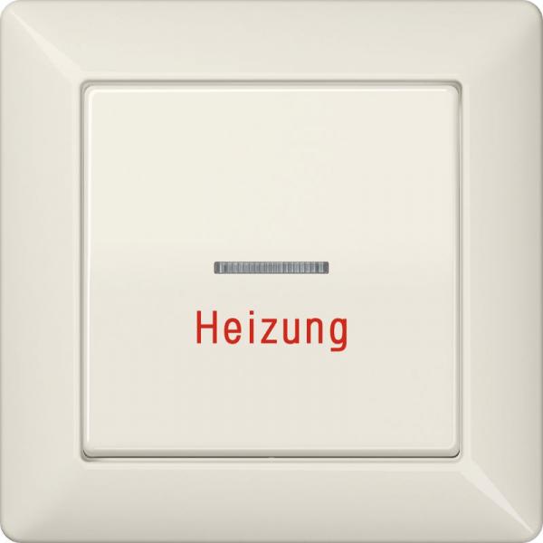 Jung AS500 Wippe Heizung Notschalter mit Vollplatte Weiß AS590H