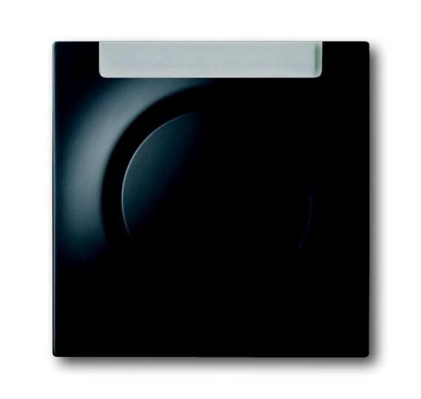 B+J impuls, Kappen, Abdeckung fŸr Aus-, Wechsel-, Kreuzschalter, Taster mit Beschriftungsfeld, schwarz matt 1781-775