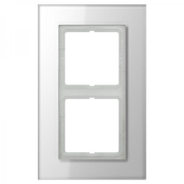 Jung LS plus Rahmen 2fach Glas Alpinweiß LSP982GLWW