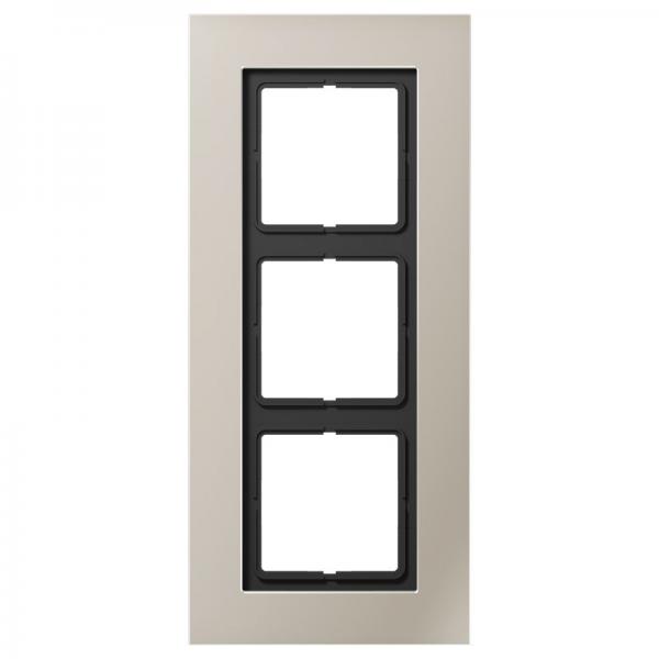 Jung LS plus Rahmen 3fach Edelstahl LSP983ES