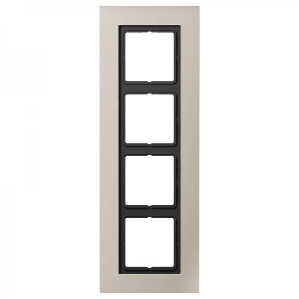 Jung LS plus Rahmen 4fach Edelstahl LSP984ES