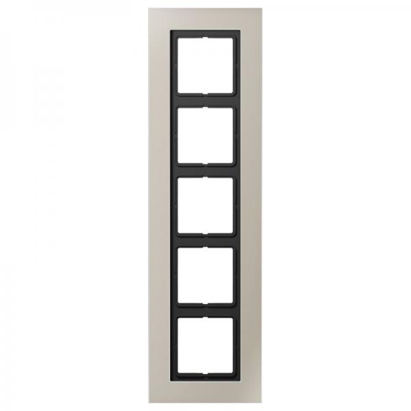 Jung LS plus Rahmen 5fach Edelstahl LSP985ES