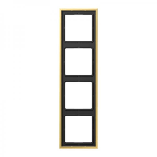 Jung LS990 Rahmen 4fach Messing Classic ME2984C