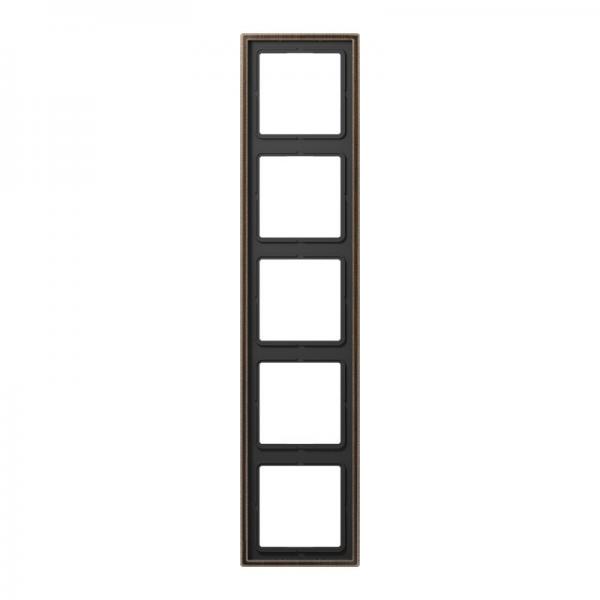 Jung LS990 Rahmen 5fach Messing Antik ME2985AT