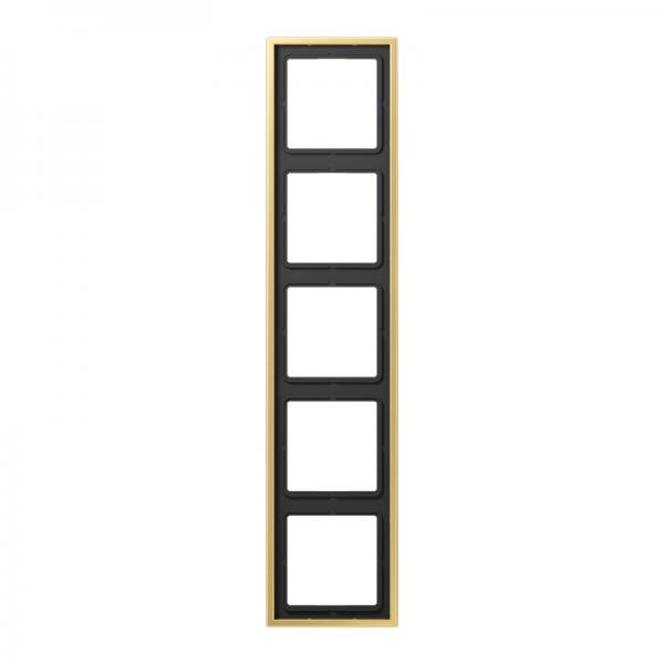 Jung LS990 Rahmen 5fach Messing Classic ME2985C