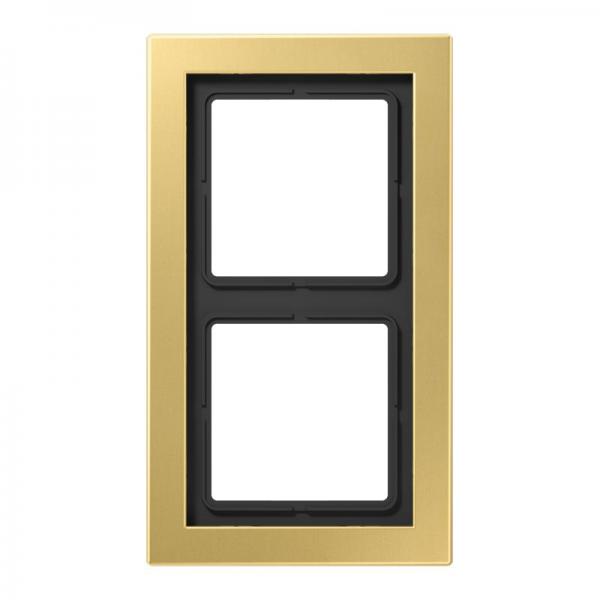 Jung LS990 Rahmen 2fach Messing Classic MED2982C