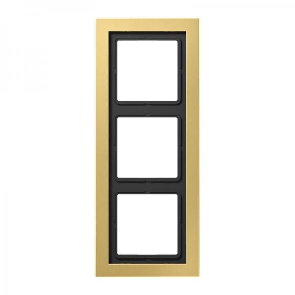 Jung LS990 Rahmen 3fach Messing Classic MED2983C