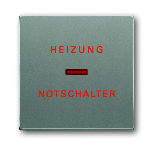 B+J solo®, Wippe Heizung-Notschalter, graumetallic 1789H-803