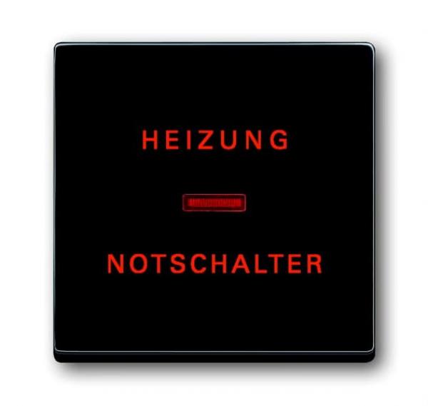 B+J carat®, Wippe mit Aufdruck "Heizung-Notschalter", anthrazit 1789 H-81