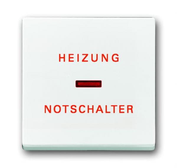 B+J future linear, Wippe Heizung-Notschalter, studioweiß 1789H-84