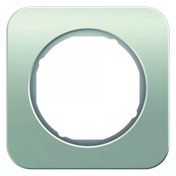 Berker R.1 Rahmen 1-Fach Alu/polarwei§ 10112174