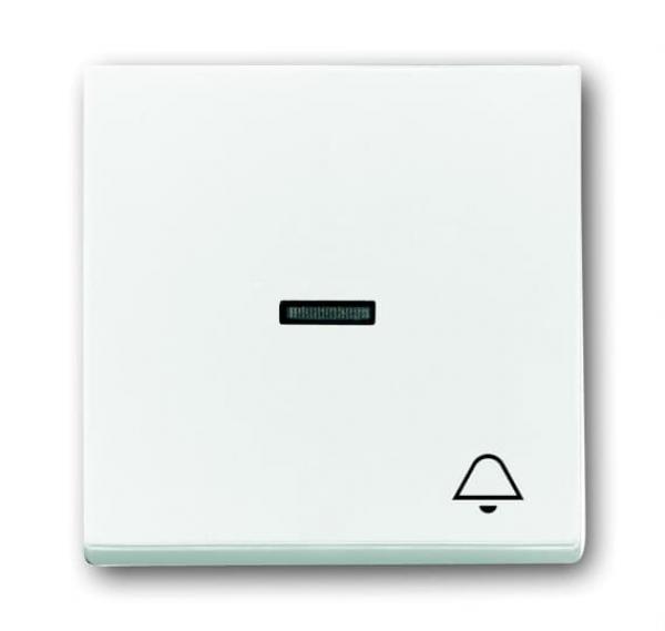 B+J future linear, Wippe mit Symbol "Klingel", studioweiß 1789KI-84