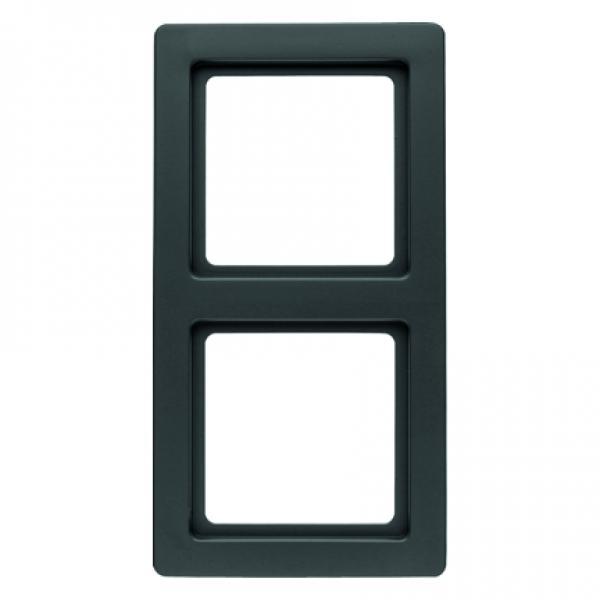 Berker Q.1 Rahmen 2-Fach anthrazit, samt 10126086