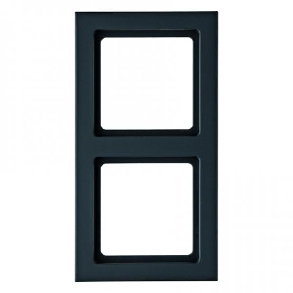 Berker Q.3 Rahmen 2-Fach anthrazit, samt 10126096