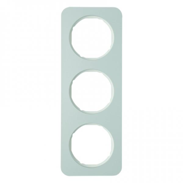 Berker R.1 Rahmen 3-Fach Alu/polarwei§ 10132174