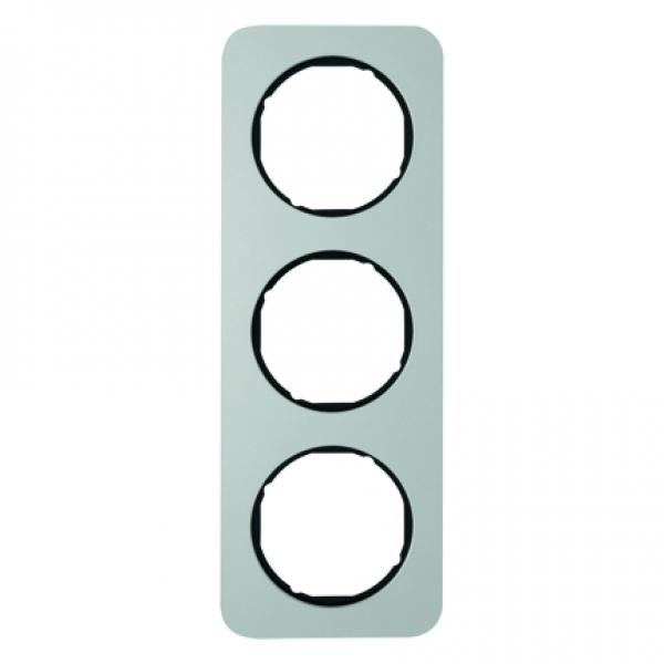 Berker R.1 Rahmen 3-Fach Alu/schwarz 10132184