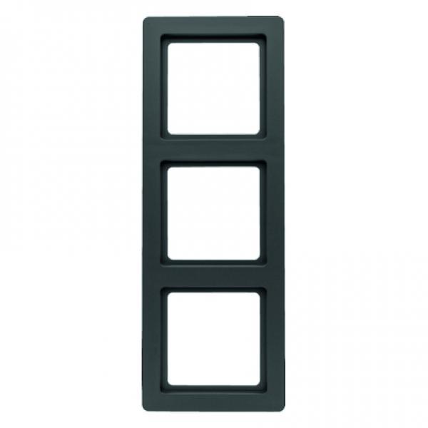 Berker Q.1 Rahmen 3-Fach anthrazit, samt 10136086