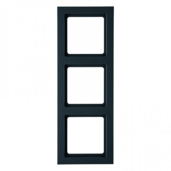 Berker Q.3 Rahmen 3-Fach anthrazit, samt 10136096