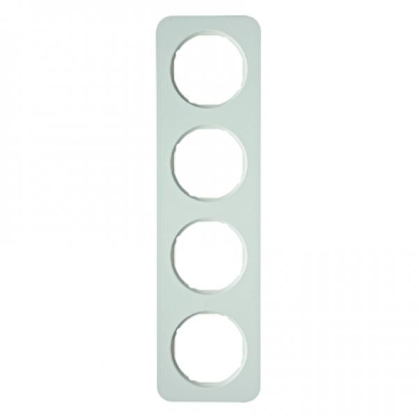 Berker R.1 Rahmen 4-Fach polarwei§, gl_nzend 10142189