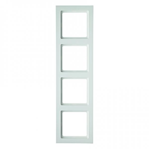 Berker Q.3 Rahmen 4-Fach polarweiß, samt 10146099