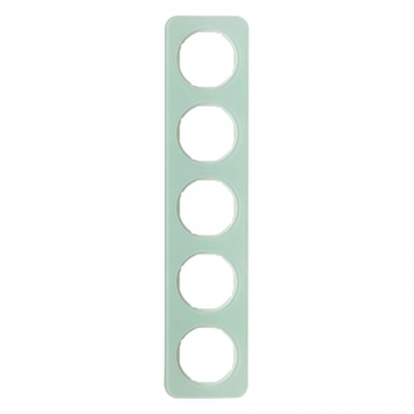 Berker R.1 Rahmen 5-Fach Glas, polarwei§ 10152109