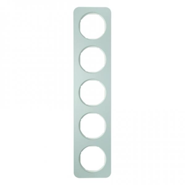 Berker R.1 Rahmen 5-Fach Alu/polarwei§ 10152174