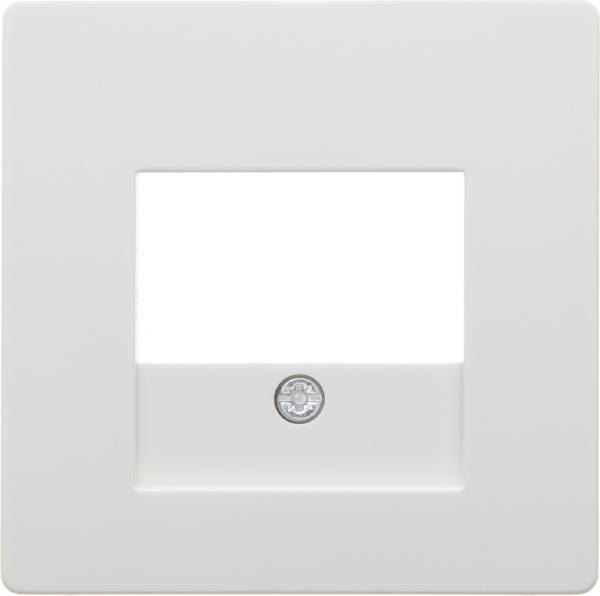 Berker Q.1/Q.3 TAE Abdeckung polarweiß, samt 10336089