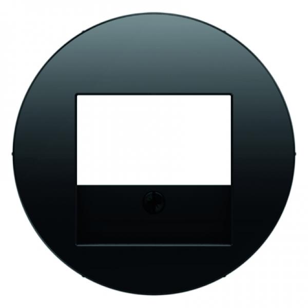 Berker R.1/R.3/R.classic TAE Abdeckung schwarz, glänzend 10382045