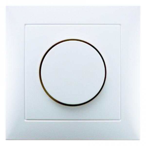 Berker S.1/B.3/B.7 Vollplatte Drehdimmer Abdeckung polarwei§, matt 11309909