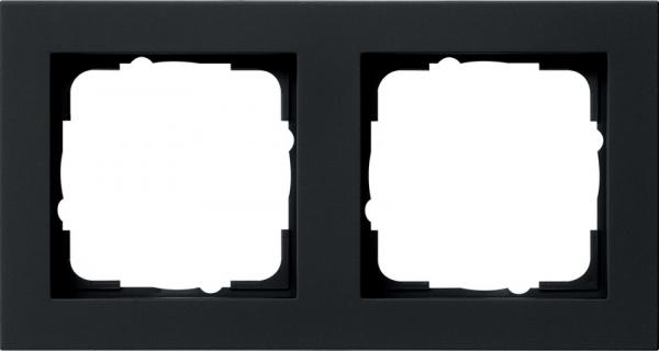 Gira Abdeckrahmen 2f Gira E2 Schwarz m 021209