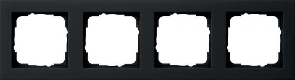 Gira Abdeckrahmen 4f Gira E2 Schwarz m 021409