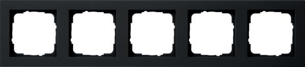 Gira Abdeckrahmen 5f Gira E2 Schwarz m 021509