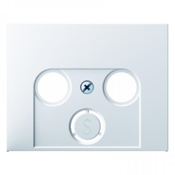 Berker K.1 Sat Abdeckung 3loch polarwei§, gl_nzend 12017019