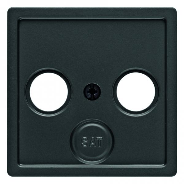Berker Q.1/Q.3 Sat Abdeckung 3loch anthrazit, samt 12036086