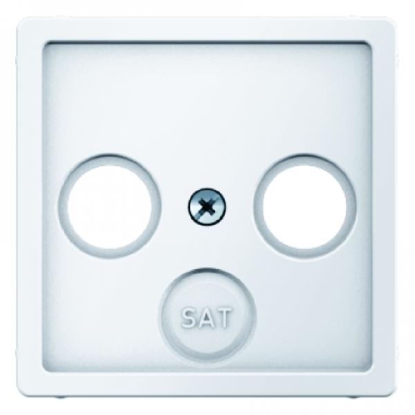Berker Q.1/Q.3 Sat Abdeckung 3loch polarweiß, samt 12036089