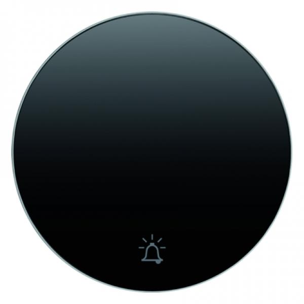 Berker R.1/R.3 Wippe+Symbo Klingel schwarz, glänzend 16202025