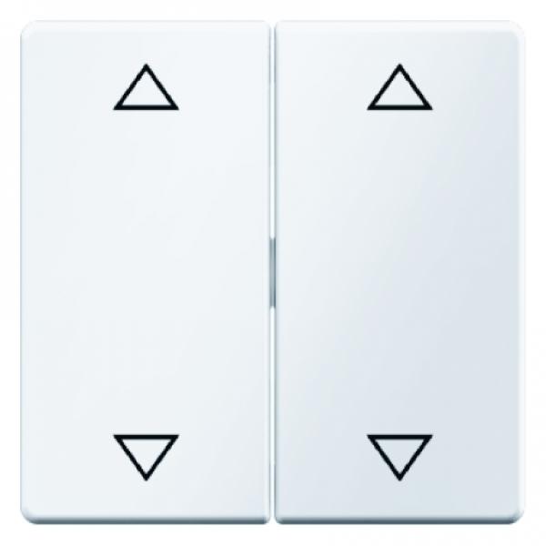 Berker Q.1/Q.3 Jalousie Wippe 4Fach polarweiß, samt 16446089