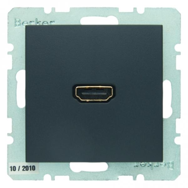 Berker High Definition Steckdose Berker B.3/B.7 anthrazit, matt 3315421606