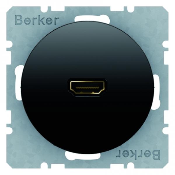 Berker High Definition Steckdose Berker R.1/R.3 schwarz, gl_nzend 3315422045