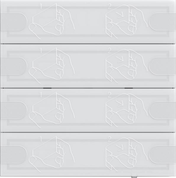 Gira KNX Tastsens.4 Komfort 4f TS4 Wei§ 5004003
