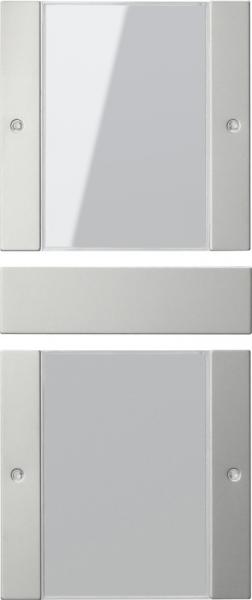 Gira Wippenset 2f (1+1) BSF System 55 Klar/Edelstahl 2132600