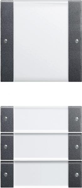 Gira Wippenset 4f (1+3) BSF System 55 Klar/Anthrazit 213428