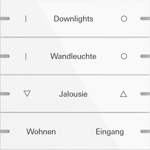 Gira Wippenset 4f indiv. Tastsens.4 TS4 Reinwei§(lack.) 5034903