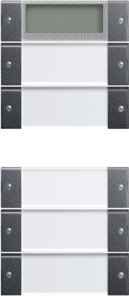 Gira Wippenset 5f Plus (2+3) BSF System 55 Klar/Anthrazit 214528